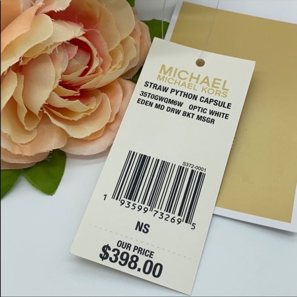 MICHAEL KORS STRAW PYTHON CAPSULE EDEN MD MESSENGR - Picture 4 of 16